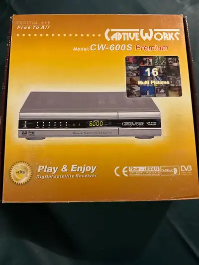 Captive Works CW-600S Premium Digital Satellite Receiver, View more