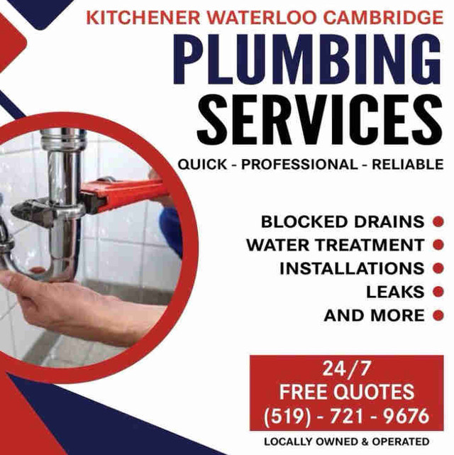 AFFORDABLE RELIABLE PLUMBING SERVICES in Plumbing in Kitchener / Waterloo