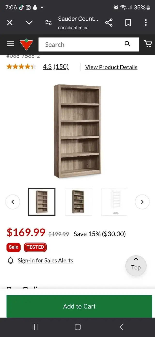 5 tier adjustable bookshelf  in Bookcases & Shelving Units in Edmonton - Image 4