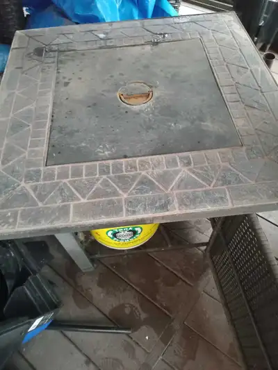 Outdoor Propane Fire Pit Table with Glass Rocks, View more