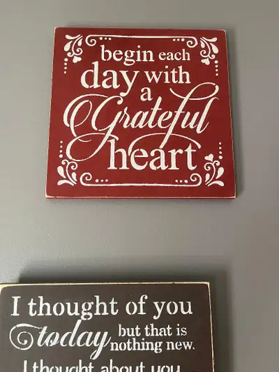 New 3 pc package DEAL distressed wood wall quotes, View more