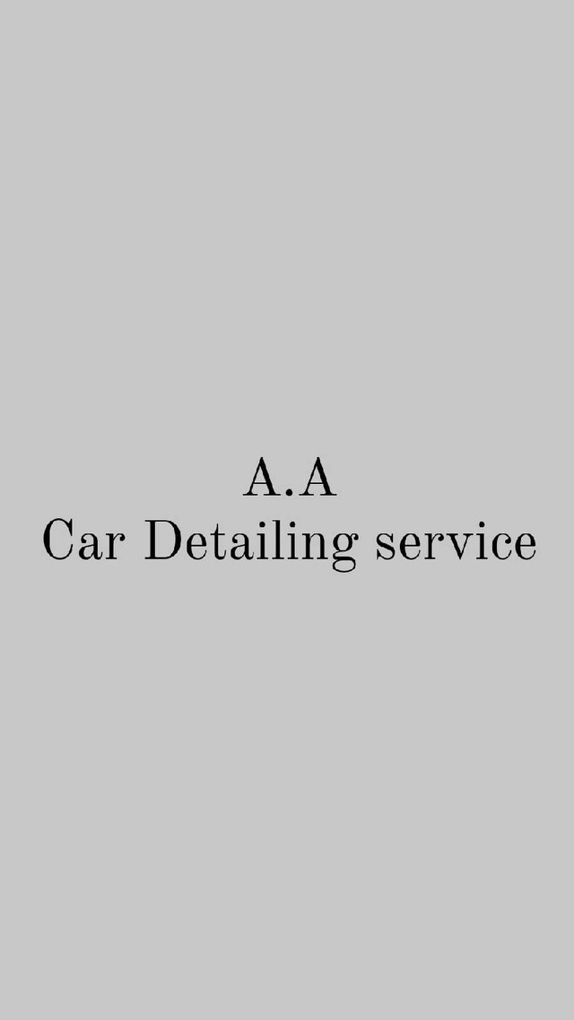 A.A Car Detailing services  in Cleaners & Cleaning in City of Halifax