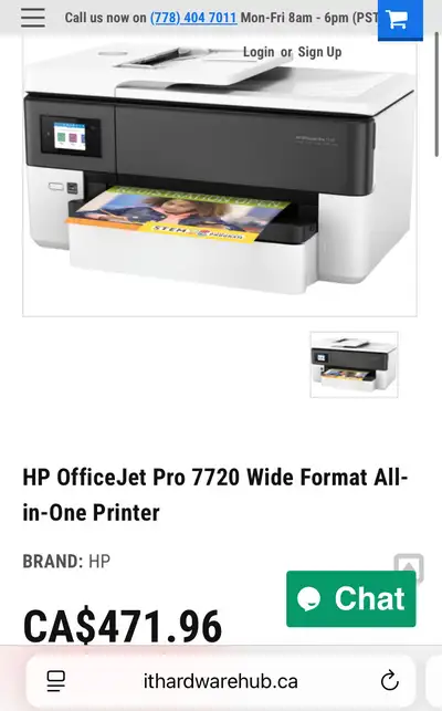 HP OfficeJet Pro 7720 Wide Format All-in-One Printer, View more