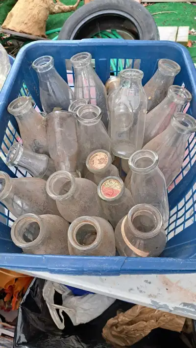 Old Milk bottles, View more