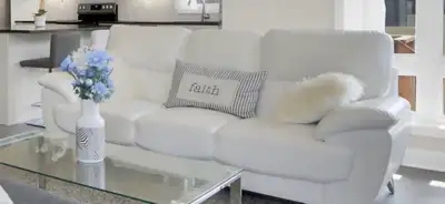 ***COMFORTABLE STYLISH WHITE SOFA FOR SALE***, View more