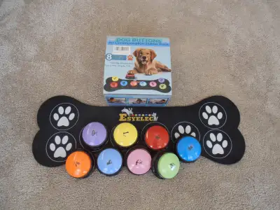 Dog Buttons Communication 8 Button Pack, View more