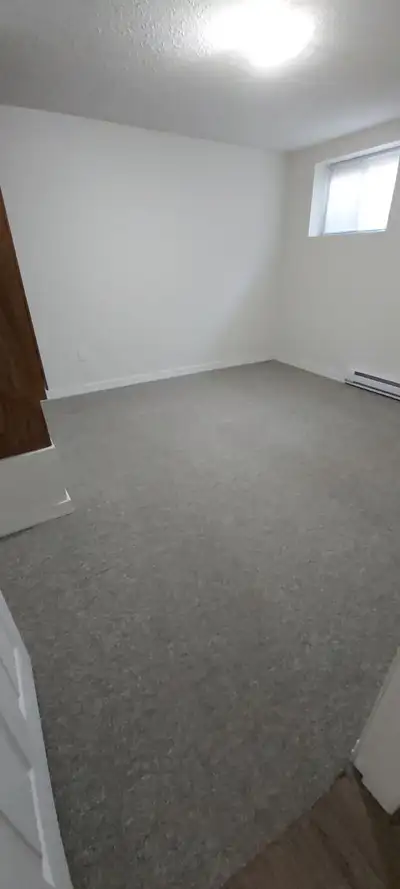 One bedroom basement suite Single Tenant only No smoking no Parties no Vaping no Drugs No Pets Utili...