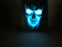 Skull Flashing T-Shirt appliqué USB powered
