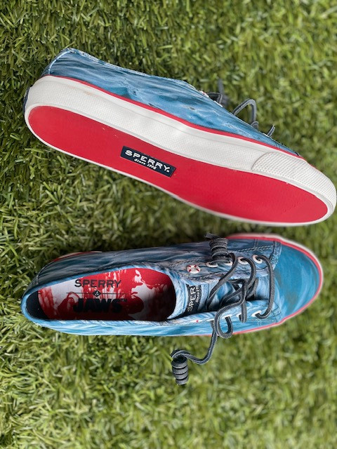 Sperry Womens 7 JAWS Special Edition Blue Water Boat Shoes Sneak in Women's - Shoes in City of Toronto - Image 2