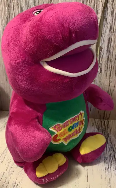BARNEY the Purple Dinosaur “Barney’s Colorful World” Plush, View more