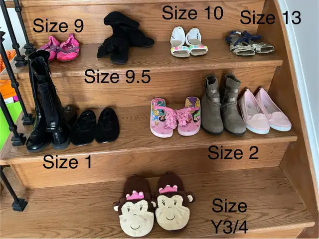 Various Girls Shoes size 9-3/4 in Kids & Youth in City of Toronto - Image 2