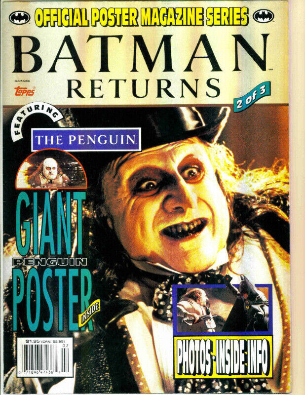 Poster Magazine Series Batman Returns #2 Giant Penguin Poster NM dans Art et objets de collection  à Longueuil/Rive Sud