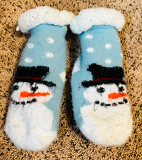 Toddler snowman warm socks