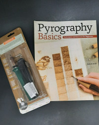 WOODBURNING SET PLUS HOW-TO PYROGRAPHY BOOK
