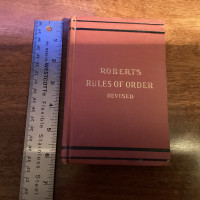 Vintage Book Robert’s Rules of Order Revised 1943