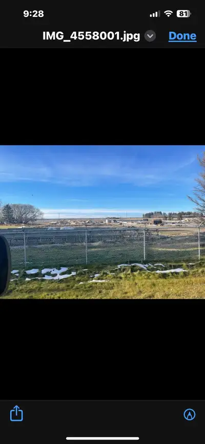 About 6 acres land for rent. Lots of concret pads in place. Short term or long term. Located east si...