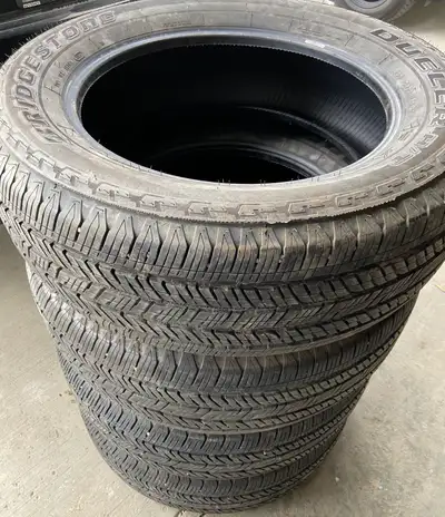 Selling a set of 4 Bridgestone all season tires that will fit most Luxury SUV as listed below. All t...