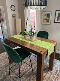 Dining table with two chairs