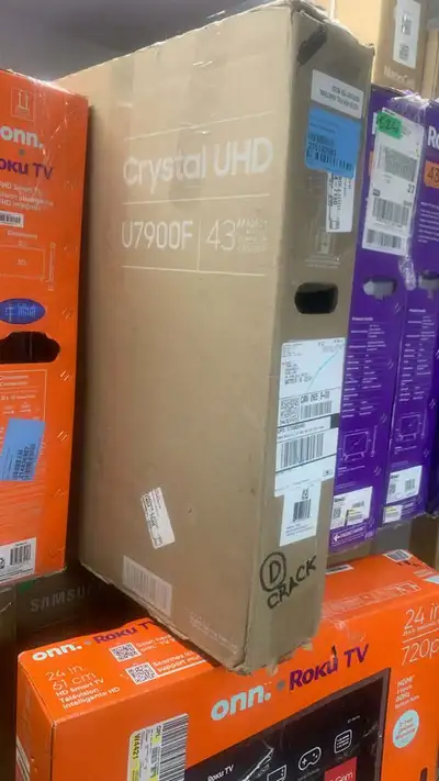 43″ Samsung U7900F TV 4K UHD Crystal display for vivid picture Smart TV with built-in streaming apps...