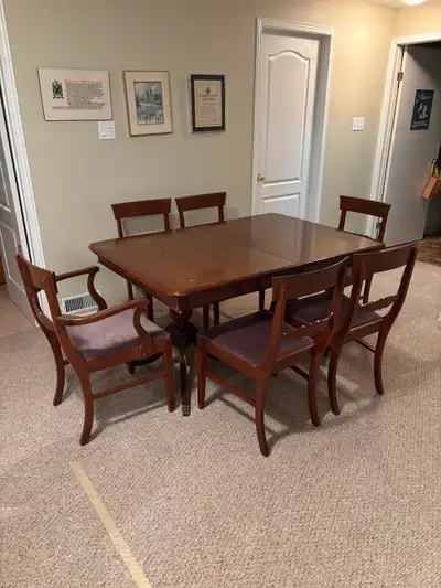 Antique Dining Table and chairs, View more
