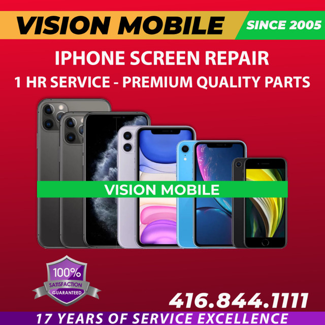 iPhone Screen Repair *** APPLE CERTIFIED TECHNICIAN *** in Cell Phone Services in City of Toronto
