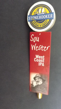 STONEHOOKER WEST COAST IPA  TALL BEER TAP HANDLE