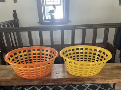 2 oval laundry baskets , View more