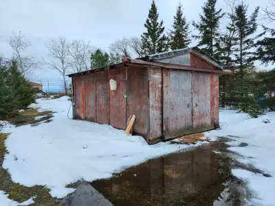 13'6" x 22'5"  wood metal shed, View more