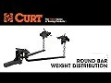 ROUND BAR WEIGHT DISTRIBUTION HITCH (5K - 6K LBS., 31-5/8" BARS) #17000 Levels tow vehicle and trail...