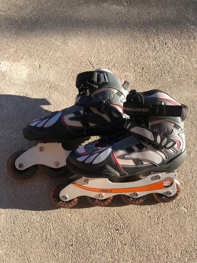 Mongoose ABEC-5 Inline Skates Roller Blades Mens Size 8, Aluminu in Skates & Blades in City of Toronto - Image 3