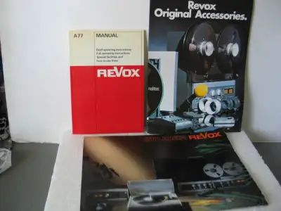 ReVox Brochure, A77 Manual, View more