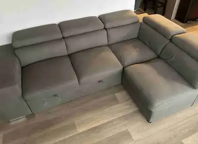 Modern sectional sofa with ottoman, View more