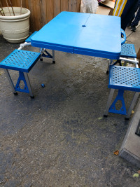 New Portable picnic folding table for 4