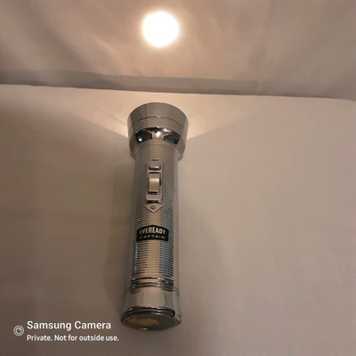 Price includes batteries. 2 x D cell, 7.5"l x 2.5"w. Works. Basically as new condition including rem...