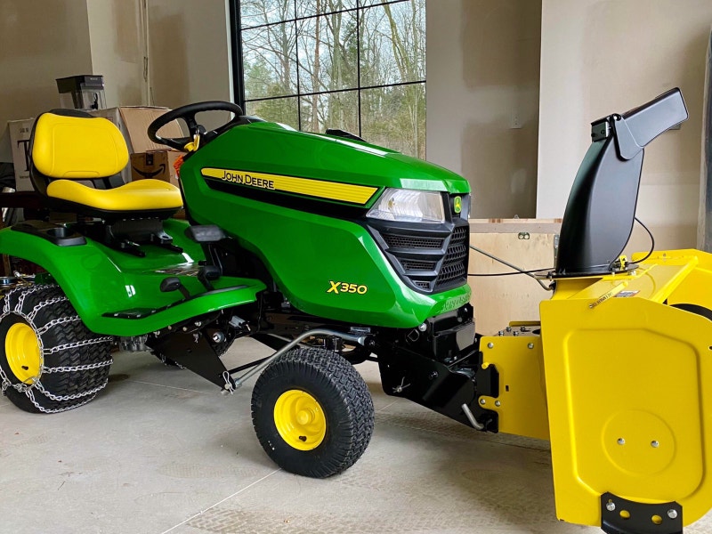 John Deere X350 (2021) 19 hrs with snow blower Tondeuses et souffleuses Ville de Montréal