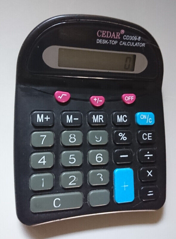 Cedar CD309-8 Desk Top Calculator in Other in Oshawa / Durham Region - Image 4