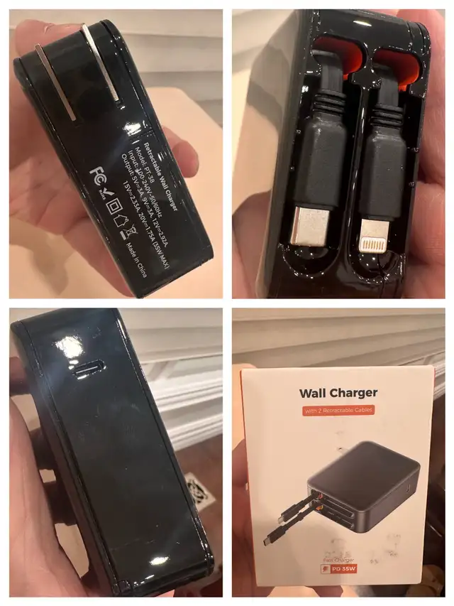 3 in 1 retractable wall charger in General Electronics in City of Toronto - Image 4