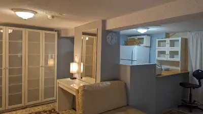 For rent: Fully Furnished Basement Studio Apt at Birchmount Rd and Kingston. Ready To Move In. Smoke...