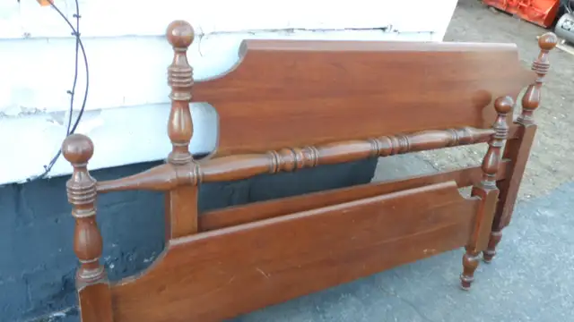 SOLID CHERRYWOOD ETHAN ALLEN DOUBLE BED64141830823041123