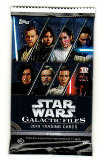 STAR WARS GALACTIC FILES 2018 FACTORY SEALED HOBBY PACK