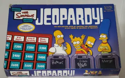Jeux de société Simpsons  Jeopardy en anglais, View more