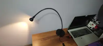 Desk Lamp IKEA JANSJÖ White LED  Flex Arm, View more