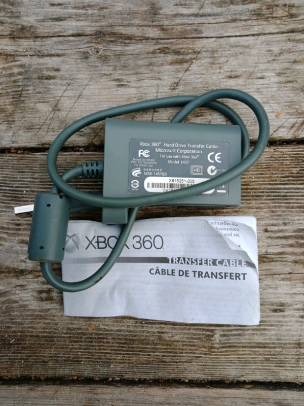 Microsoft Xbox360 Hard Drive Transfer Cable, Xbox 360 & 360S in XBOX 360 in Oshawa / Durham Region - Image 2