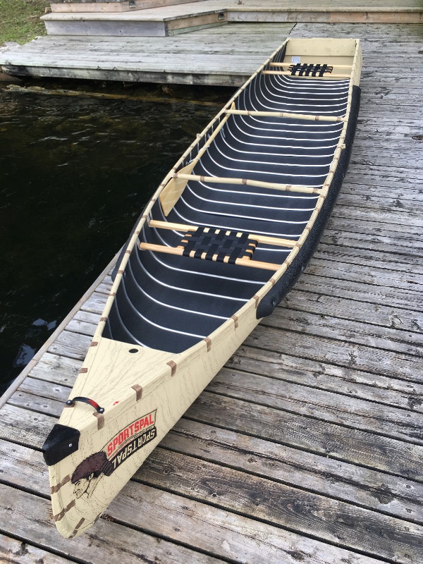 New 16 ft aluminum canoe with transom Canoes, Kayaks & Paddles