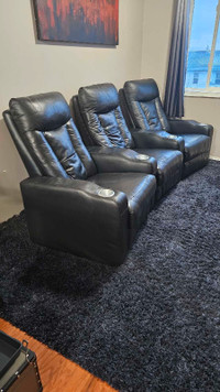 Leather Reclining Theatre Seating