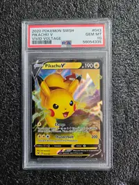 PSA 10 2020 POKEMON SWSH PIKACHU V VIVID VOLTAGE