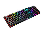 T-WOLF Wired Gaming Keyboard T20 Spill-Resistant Design Rainbow