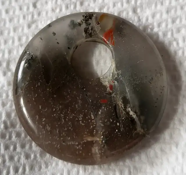 Round African Bloodstone 30mm Disc Pendant63654761960833120