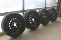 Winter tires on rims