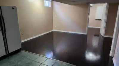Spacious one bed basement apartment